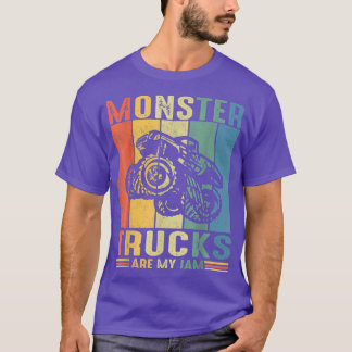 T-shirt Vintage Monster Truck sont mon Cool Jam Retro Suns
