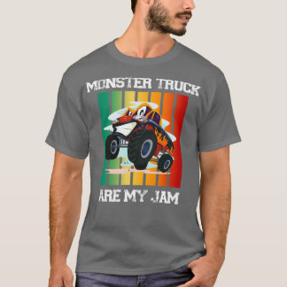 T-shirt Vintage Monster Truck sont mon JamRetro Racing Tru
