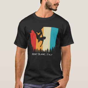 T-shirt Vintage Mont Blanc Italie Rock Escalade Bouldering