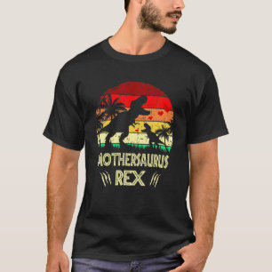 T-shirt Vintage Mothersaurus Rex Dinosaur Funny Rex Mère