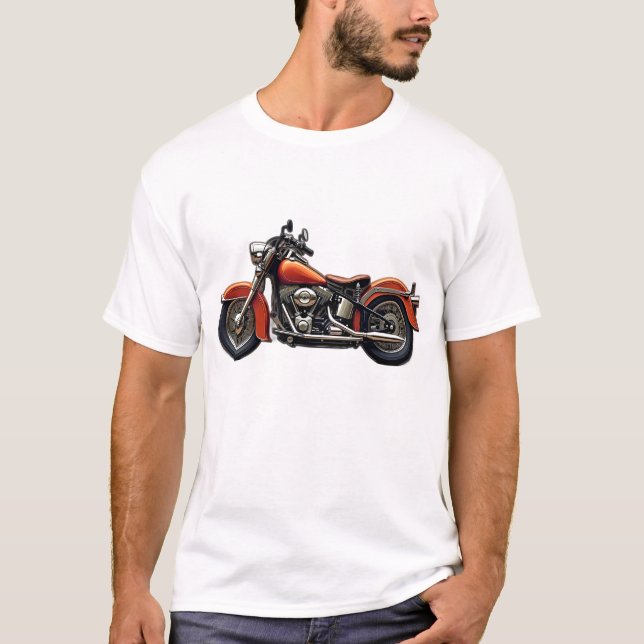 T-shirt vintage moto (Devant)
