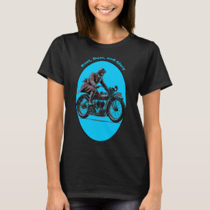 T-shirt Vintage motocycliste portant des lunettes URM