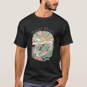 T-shirt Vintage Mount Shasta California Mountains Randonné