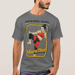 T-shirt Vintage Muay Thai Boxing Girl
