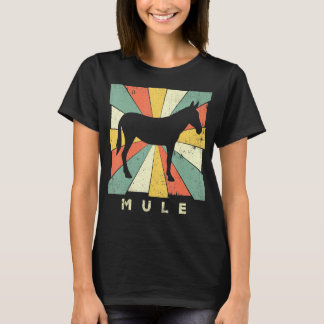 T-shirt Vintage Mule Retro Style Animal
