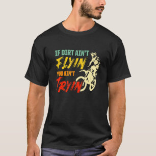 T-shirt Vintage Mx Motocross Si La Terre Ne Vole Pas Tu N