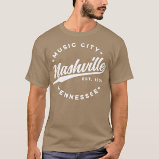 T-shirt Vintage Nashville Tennessee Music City Retro USA