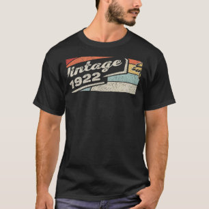 T-shirt Vintage Né En 1922 100e Anniversaire 100 Ans Ol