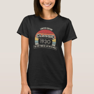 T-shirt Vintage Né En 1930 92e Anniversaire 92 Ans