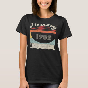 T-shirt Vintage Né En 1982 40e anniversaire 40 ans 1