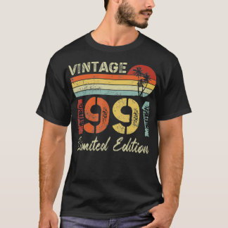 T-shirt Vintage Né En 1991 Anniversaire Année Fête Mariage