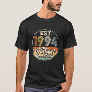 T-shirt Vintage Né En 1994 Anniversaire Année Mariage