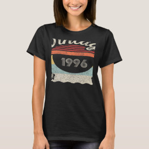 T-shirt Vintage Né En 1996 26e Anniversaire 26 Ans