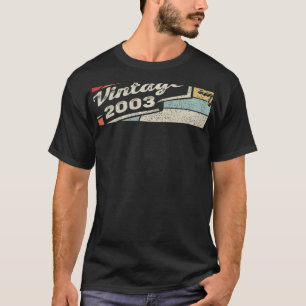 T-shirt Vintage Né En 2003 19ème Anniversaire 19 Anniversa