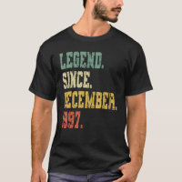 Vintage Née En Décembre 1997 Hommes Femmes 25 Ans