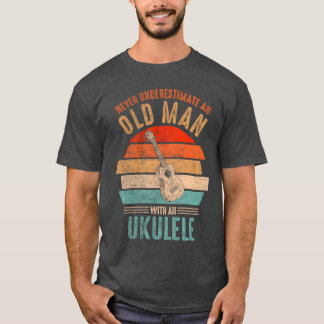 T-shirt Vintage N'est Jamais Sous-Estimer Un Vieil Homme A