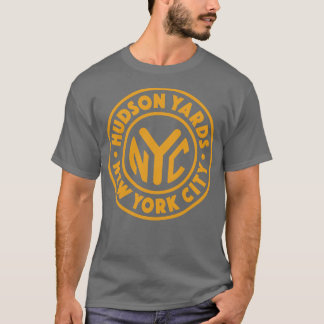 T-shirt Vintage New York City Circle Hudson Yards Gold