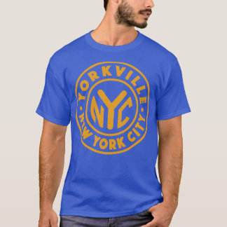 T-shirt Vintage New York City Circle Yorkville Gold