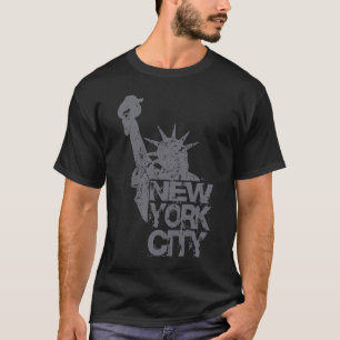 T-shirt Vintage New York City Statue Liberty State Cool Re