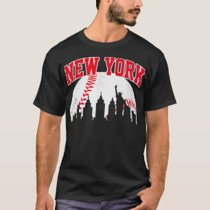 T-shirt Vintage New York Skyline City Gameday Retro Vintag