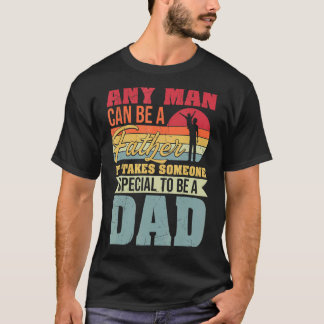 T-shirt Vintage N'Importe Quel Homme Peut Être Père Spécia