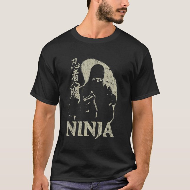 T-shirt Vintage Ninja Japon Ninja (Devant)