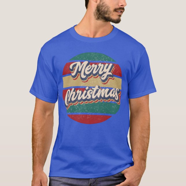 T-shirt Vintage Noël drôle (Devant)