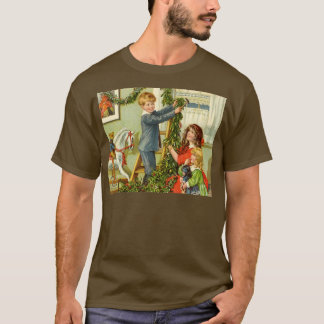 T-shirt Vintage Noël Enfants victoriens Décor