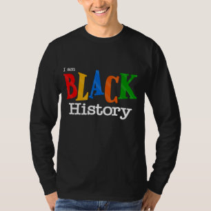 T-shirt Vintage Noir Histoire Mois Fist Femmes Hommes
