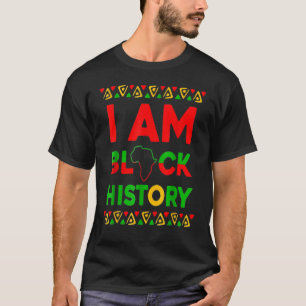T-shirt Vintage Noir Histoire Mois Poing Femmes Hommes 10
