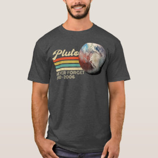 T-shirt Vintage N'Oubliez Jamais Pluton Style Retro Espace