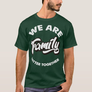 T-shirt Vintage Nous Sommes Famille Texte Blanc