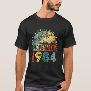T-shirt Vintage Novembre 1984 40 Ans Anniversaire Cadeau R