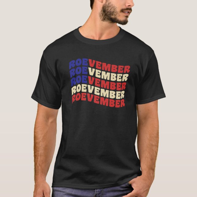 T-shirt Vintage novembre - Retro Roevember drapeau américa (Devant)