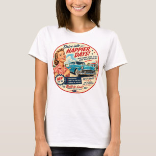 T-shirt vintage NRH Jours plus heureux pour femmes