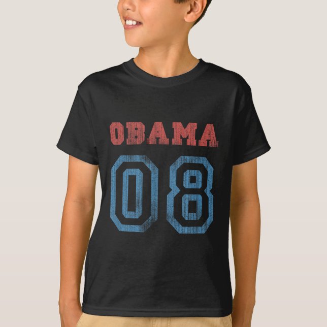 T-shirt Vintage Obama 08 (Devant)