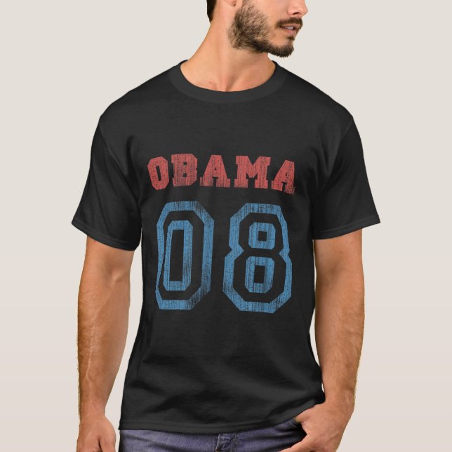 T-shirt Vintage Obama 08 (Devant)