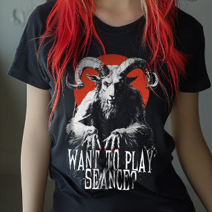 T-shirt Vintage occulte gothique Baphomet Séance Horreur