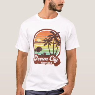 T-shirt Vintage Ocean City Maryland Beach Souvenir Voyage
