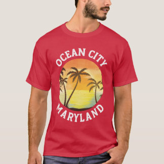 T-shirt Vintage Ocean City Maryland Rétro années 70 ami