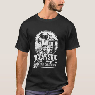 T-shirt Vintage Oceanside San Diego Southern California Su