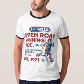 T-shirt Vintage Open Road Running Club Rétro Runner Tee