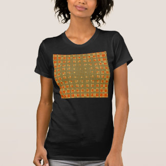 T-shirt Vintage orange, Motif de points Techno Jaunes