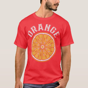 T-shirt Vintage Orange tranché Citrus Fruit Vegan Vegetari