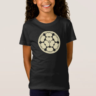 T-Shirt Vintage Oriental Chosokabe Japon Mon jaune pâle