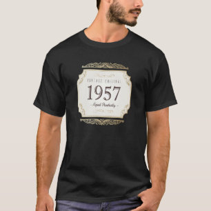 T-shirt Vintage Original vieilli Parfaitement Né en 1957 6