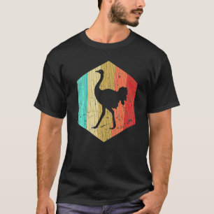 T-shirt Vintage Ostrich Retro Ostrich Silhouette Animal 7