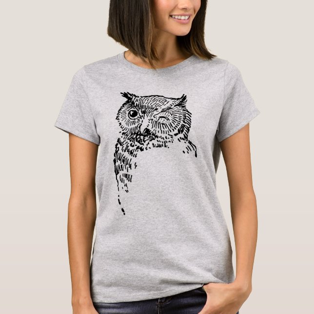 T-shirt vintage Owl Birds (Devant)