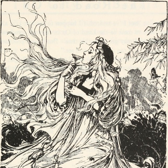 T-shirt Vintage Oz Art Nouveau Déesse "Polychrome" (Créateur téléchargé)