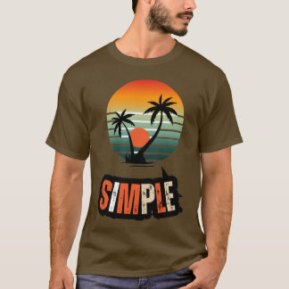 T-shirt Vintage Palm Tree Sunset Graphic Shirt